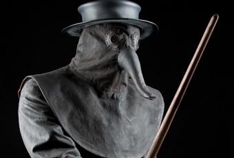 Reconstruction of a masked plague physician from the Middle Ages