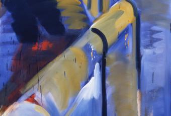 The Wall as a subject of art: Reiner Fetting, “Berliner Mauer”, 1980 (acrylic on canvas)