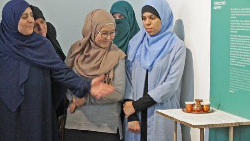 Participants present their contribution to the exhibition